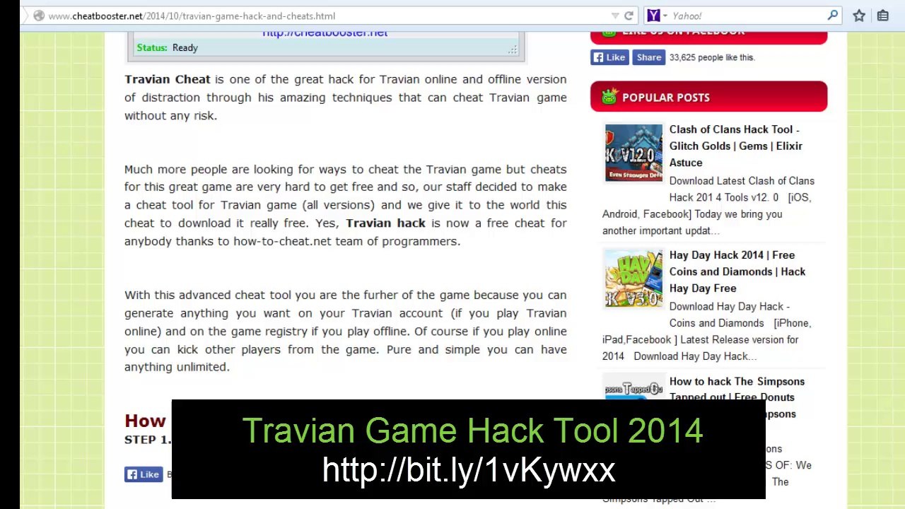 [Travian] - How to Cheats Travian Game