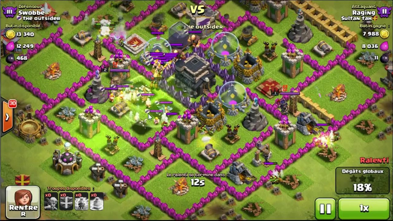 Clash of Clans FR ATTAQUE 250 Gobelins FAIL