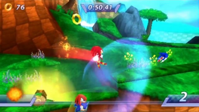 Sonic Rivals - Knuckles : Zone Forest Falls Acte 1