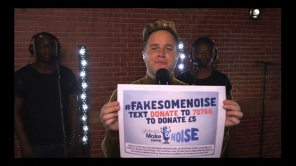 Olly Murs fake some noice