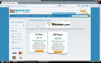 How to buy 1fichier premium key, 1fichier premium by VISA / MasterCard / JCB