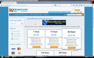 How to buy UploadRocket premium key, UploadRocket premium by VISA / MasterCard / JCB