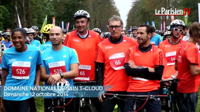 Laurent Blanc et Lilian Thuram courent et pédalent pour la bonne cause