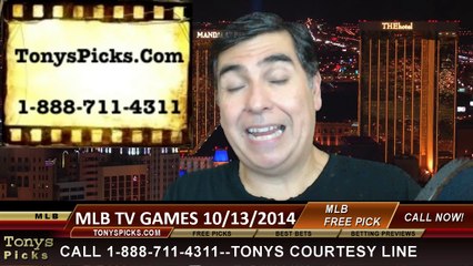 Download Video: MLB Playoff Free Picks Betting Odds Previews Predictions 10-13-2014