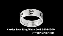 Cartier Love Ring-Cartier Love Ring White Gold B4084700