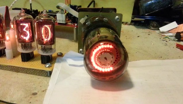 uC Nixie Clock - Pie Dekatron Pattern
