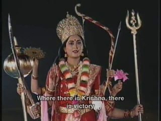Arjun worships Durga,rules of war layed