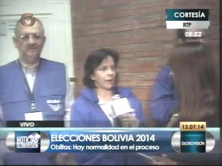 Unasur reporta un "satisfactorio" desarrollo del proceso electoral en Bolivia