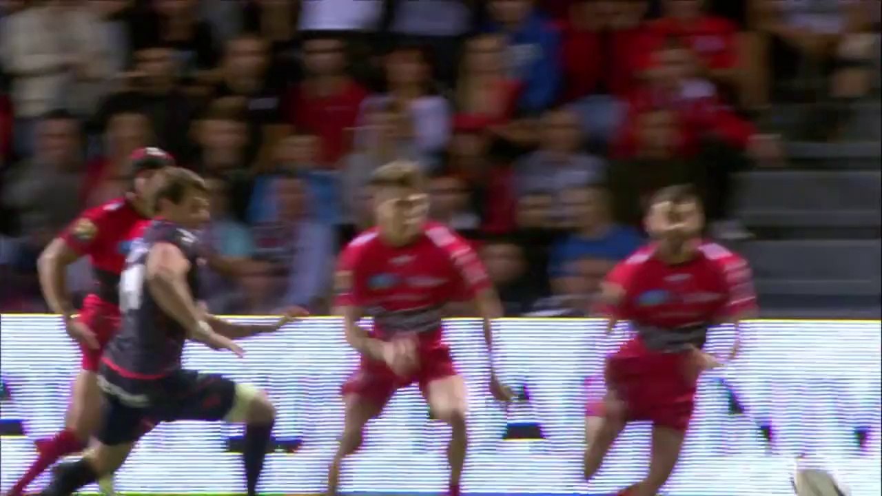 TOP14 - Toulouse-Toulon: Essai Bryan Habana (TLN) - J9 - Saison 2014/2015