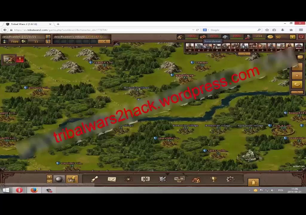 Get Unlimited Clay, Wood, Iron, Food and Premium Points Tribal Wars