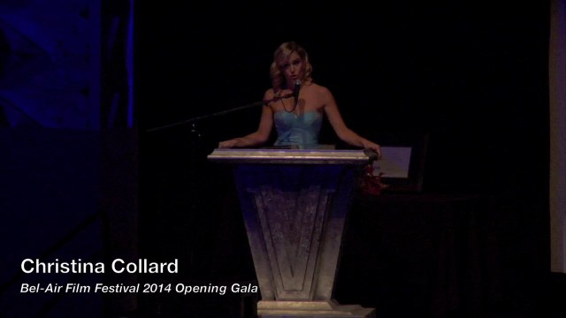 Christina Collard, Master of Ceremonies, Bel-Air Film Festival 2014