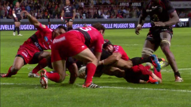TOP14 - Toulouse-Toulon: Essai Yoann Huget (TLS) - J9 - Saison 2014/2015