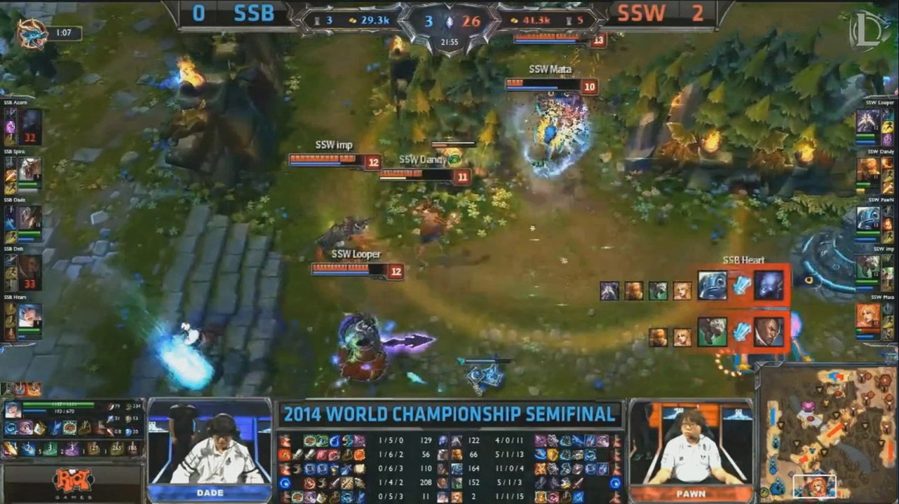 SSB vs SSW Season 4 World Championship Best of Demi finale - League of Legends