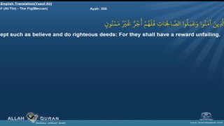 Quran English Yusuf Ali Translation 095-التين-At-Tin-The Fig(Meccan) Islam4Peace.com