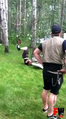 Chair jump goes wrong