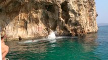 Deep water solo Kalymnos Yuji