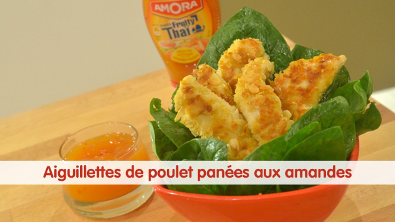 Recette d'aiguillettes de poulet panées aux amandes - 750 Grammes