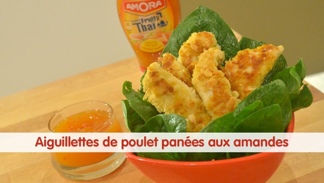 Recette d'aiguillettes de poulet panées aux amandes - 750 Grammes