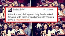 Sonakshi Sinha Takes A Dig At Salman Khan| Gets Friendly With Photographers