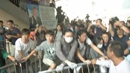 Scuffles erupt in Hong Kong