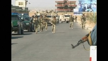 At least two killed in an attack on an Afghan police headquarters