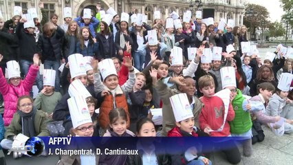 Semaine du goût: 300 enfants testent des saveurs à Paris