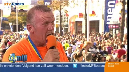 Henk de Haan loopt de 4 Mijl in 36 minuten - RTV Noord