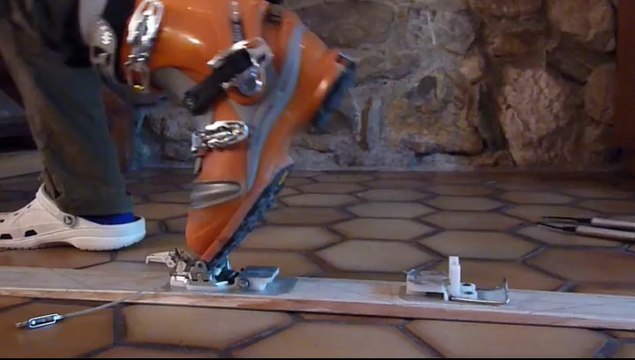 DIY Backcountry telemark binding