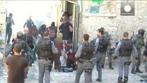 Israeli police clash with Palestinian protesters near al-Aqsa mosque as Ban Ki-moon slams Israel's 'colonisation'