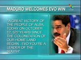 Venezuela welcomes Morales Victory in Bolivian elections