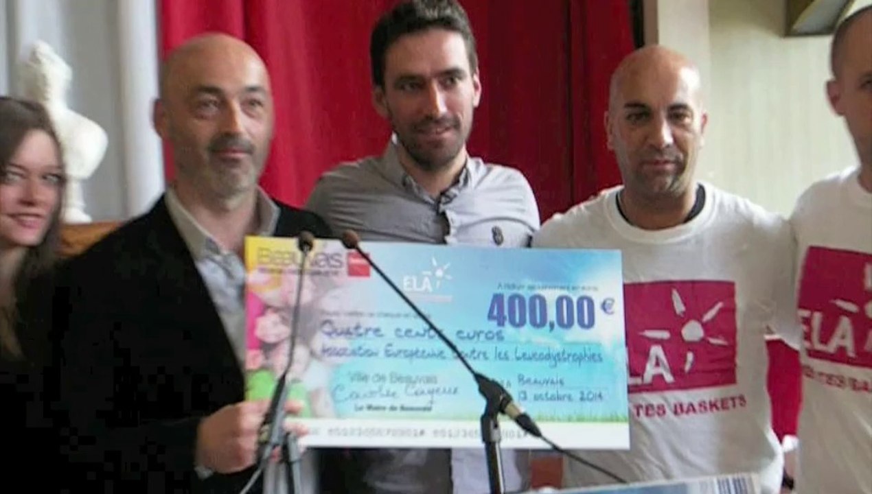 Beauvais : le champion Christophe Riblon fait la dictée aux élèves