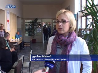 Institut za transfuziju u Tehničkoj i ekonomskoj školi, 13. oktobar 2014. (RTV Bor)