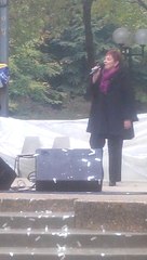 Fabienne THIBEAULT marraine des 28es journées Brassens, parc Brassens