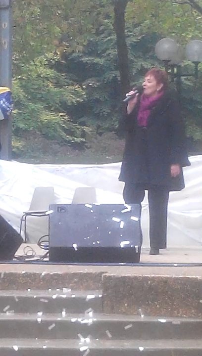 Fabienne THIBEAULT marraine des 28es journées Brassens, parc Brassens