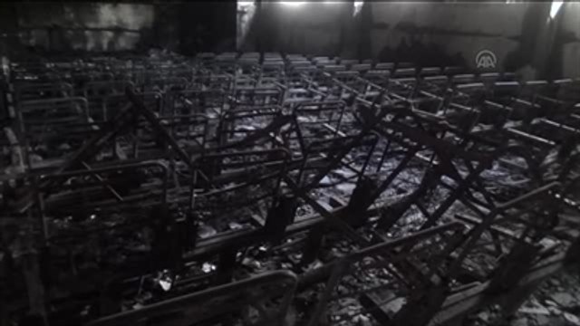 Yakılan Okullarda Onarım Çalışması Başlatıldı