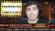 Pittsburgh Panthers vs. Virginia Tech Hokies Free Pick Prediction NCAA College Football Odds Preview 10-16-2014