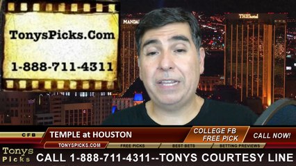 Houston Cougars vs. Temple Owls Free Pick Prediction NCAA College Football Odds Preview 10-17-2014