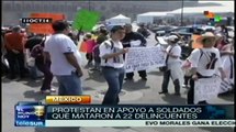 México: piden justicia para militares implicados en caso Tlatlaya