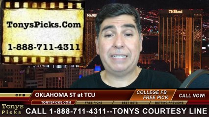 Download Video: TCU Horned Frogs vs. Oklahoma St Cowboys Free Pick Prediction NCAA College Football Odds Preview 10-18-2014