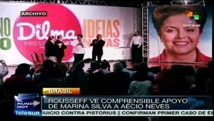 Silva apoya a Neves pues comparten visión económica: Dilma