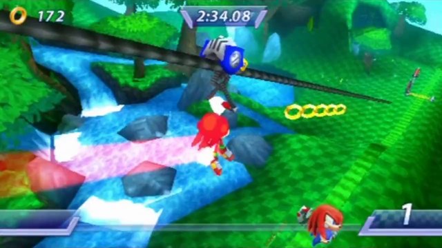 Sonic Rivals - Knuckles : Zone Forest Falls Acte 2