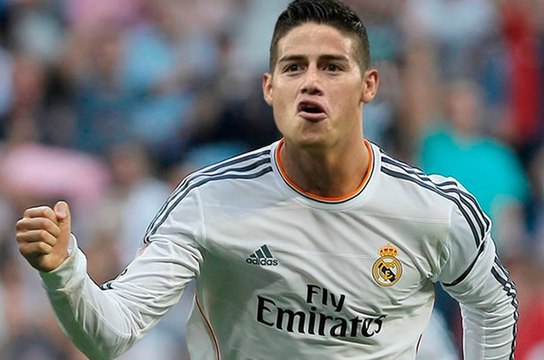 El Primer Gol de James Rodriguez en el Real Madrid - Supercopa de España - Real M. vs. Atletico de M. 1-1