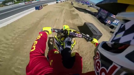 Parcours physique de motocross en GoPRO