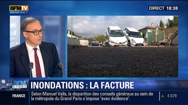 BFM Story: Intempéries: après les inondations, l'heure est au bilan - 13/10