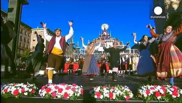 Spain: Zaragoza celebrates the 'Fiestas del Pilar'