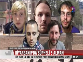 Diyarbakır'da biri kadın 5 Alman Provakatör iddiasıyla gözaltına alındı