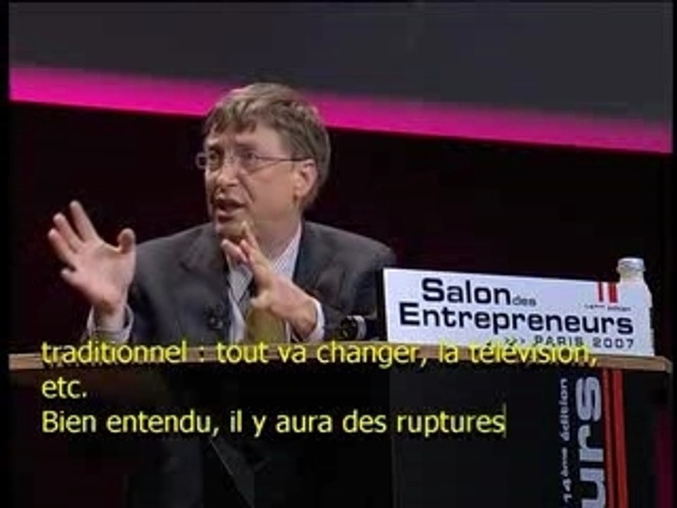 Bill Gates au Salon des Entrepreneurs