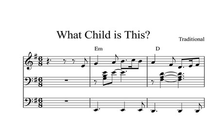 What Child is This: DIGITAL SHEET MUSIC Piano Organ & Keyboard Book 2