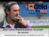 J-L Triaud pas emballé par le projet de socios au FCGB