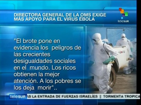 Brote de ébola evidencia desigualdades en el mundo: OMS